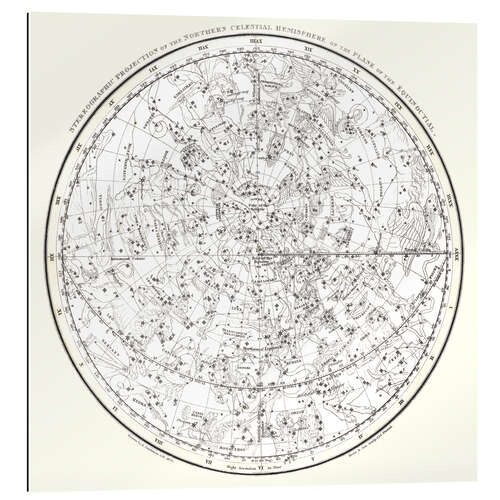 Gallery print Northern celestial hemisphere