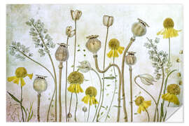 Vinilo para la pared Poppy and Helenium