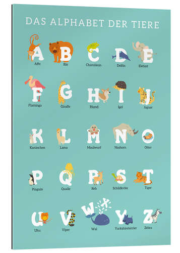 Gallery print Animal Alphabet (german)