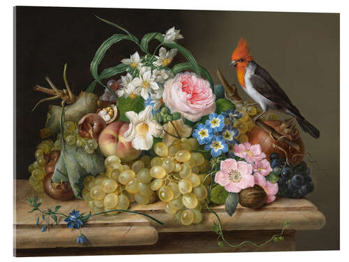 Acrylglas print Two floral still lifes