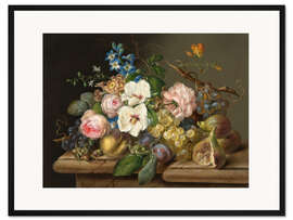 Gerahmter Kunstdruck Ein Paar Blumenstillleben