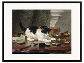 Framed art print The Cat at Play