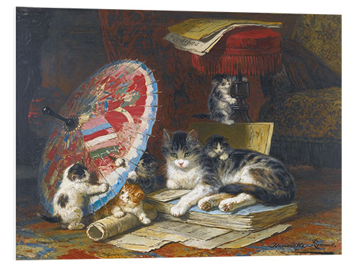 Foam board print Kittens At Play