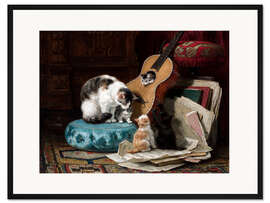 Gerahmter Kunstdruck Die Gitarrenstunde