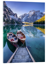 Obraz na szkle akrylowym  Braies South Tyrol - Achim Thomae