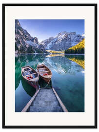 Gerahmter Kunstdruck Pragser Wildsee Südtirol I