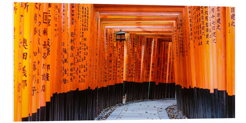 Tableau en PVC Portes Torii au sanctuaire Fushimi Inari, Kyoto