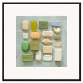 Impressão artística com moldura Soap collection