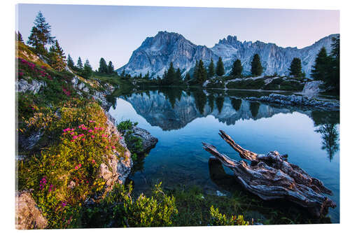 Akrylglastavla Lago Limides, Dolomites