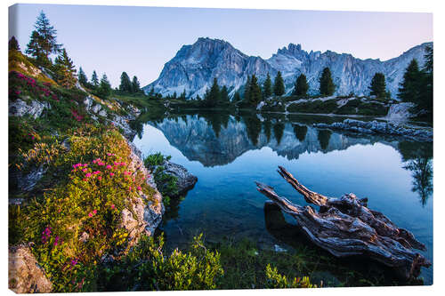 Canvas-taulu Lago Limides, Dolomites