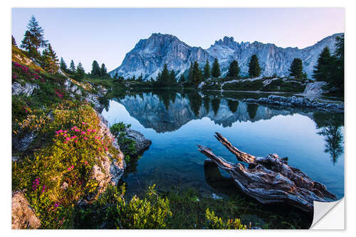 Wandsticker Lago Limides - Dolomiten