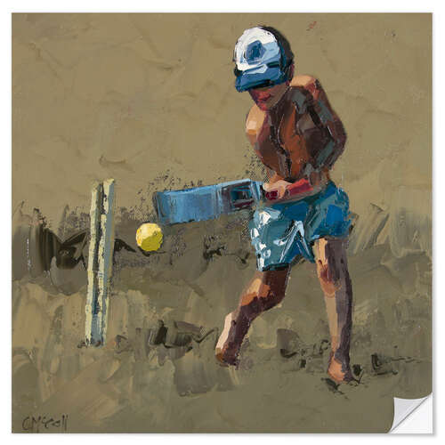 Adesivo murale Beach Cricket 1