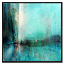 Gerahmter Kunstdruck Blauer Horizont