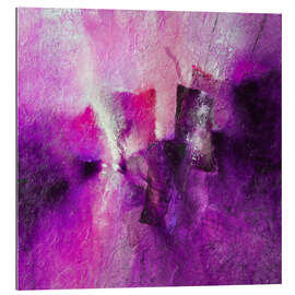 Gallery print abstract composition with magenta