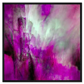 Gerahmter Kunstdruck pink light