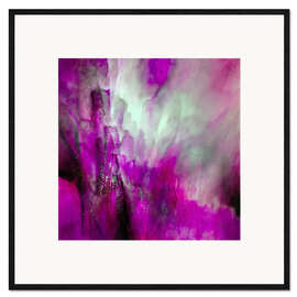 Gerahmter Kunstdruck pink light