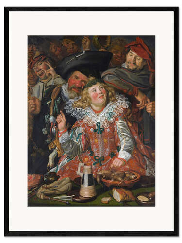 Framed art print Merrymakers at Shrovetide