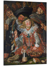 Magnettafel Fröhliche Menschen in der Fastnacht