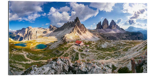 Gallery Print Panorama Dreizinnenhütte - Rifugio Antonio Locatelli