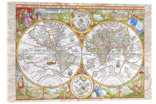 Acrylic print Orbis Terrarum type, 1644