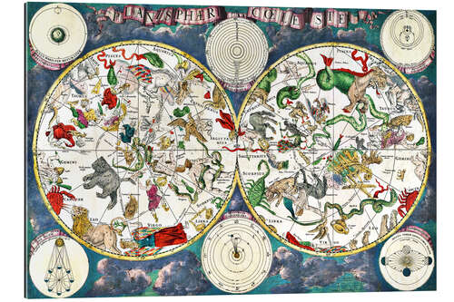 Gallery print Celestial map