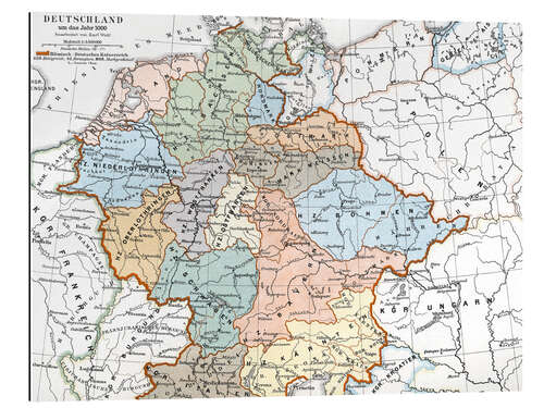 Gallery Print Deutschland um das Jahr 1000