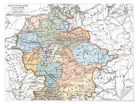 Naklejka na ścianę Germany around the year 1000