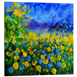 Magnettafel Kornblumenfeld I