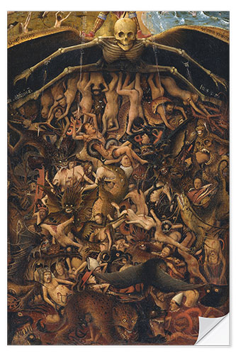 Selvklebende plakat The Last Judgment (detalj)