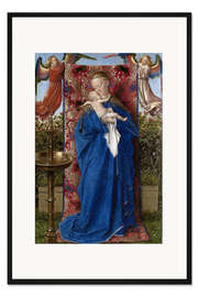 Gerahmter Kunstdruck Madonna am Springbrunnen