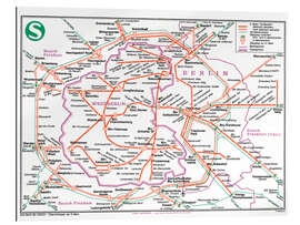 Galleritryk Overview of the Berlin S-Bahn around 1970