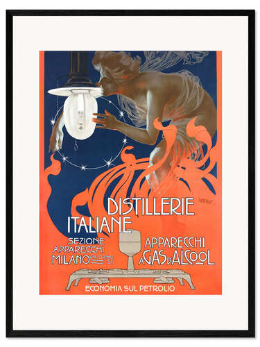 Impresión de arte enmarcada Destilerías italianas