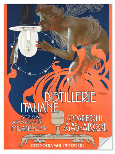 Naklejka na ścianę Italian distilleries