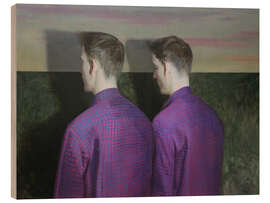 Holzbild Zwei Kerle - Xue Ruozhe