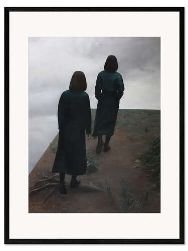 Framed art print A Foreshortening Cliff