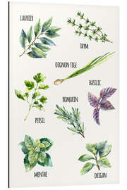 Magnettafel Gewürze - Französisch