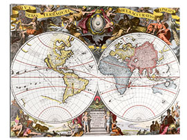 Galleriataulu Nova orbis Terraquei Tabula (17th century)