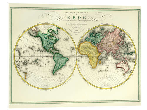 Galleritryk World map around 1806