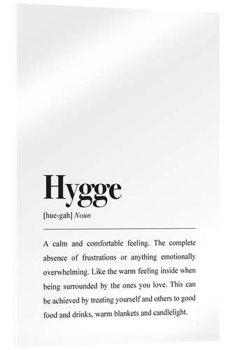 Acrylic print Hygge definition