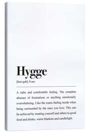 Canvas print  Hygge definitie (Engels) - aemmi
