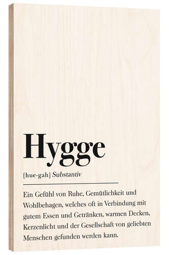 Holzbild Hygge Definition