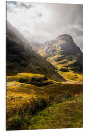 Aluminium print Glencoe Valley Scotland