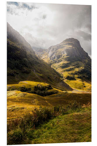 Tableau en PVC Vallée de Glencoe, Écosse