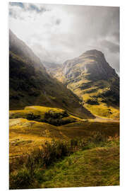 Foam board print Glencoe Valley, Scotland