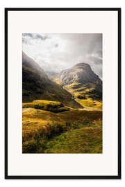 Gerahmter Kunstdruck Glencoe Tal Schottland