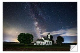 Sisustustarra Milky Way over St. Johann in Raisting