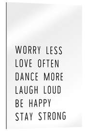 Gallery print Worry less and stay strong