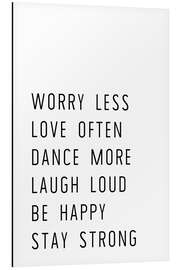 Magnettafel Worry less and stay strong