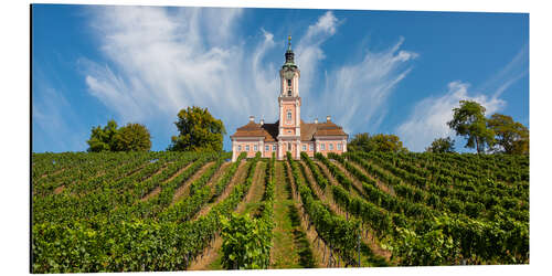 Aluminium print The pilgrimage church of Birnau on Lake Constance