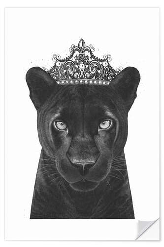 Wandsticker Queen Black Panther